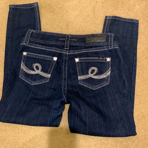 Seven7 Vintage Dark Denim Jeans - Picture 3 of 4